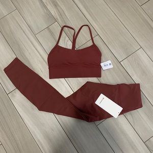 Lululemon Wunder Train Bra Set Savannah 